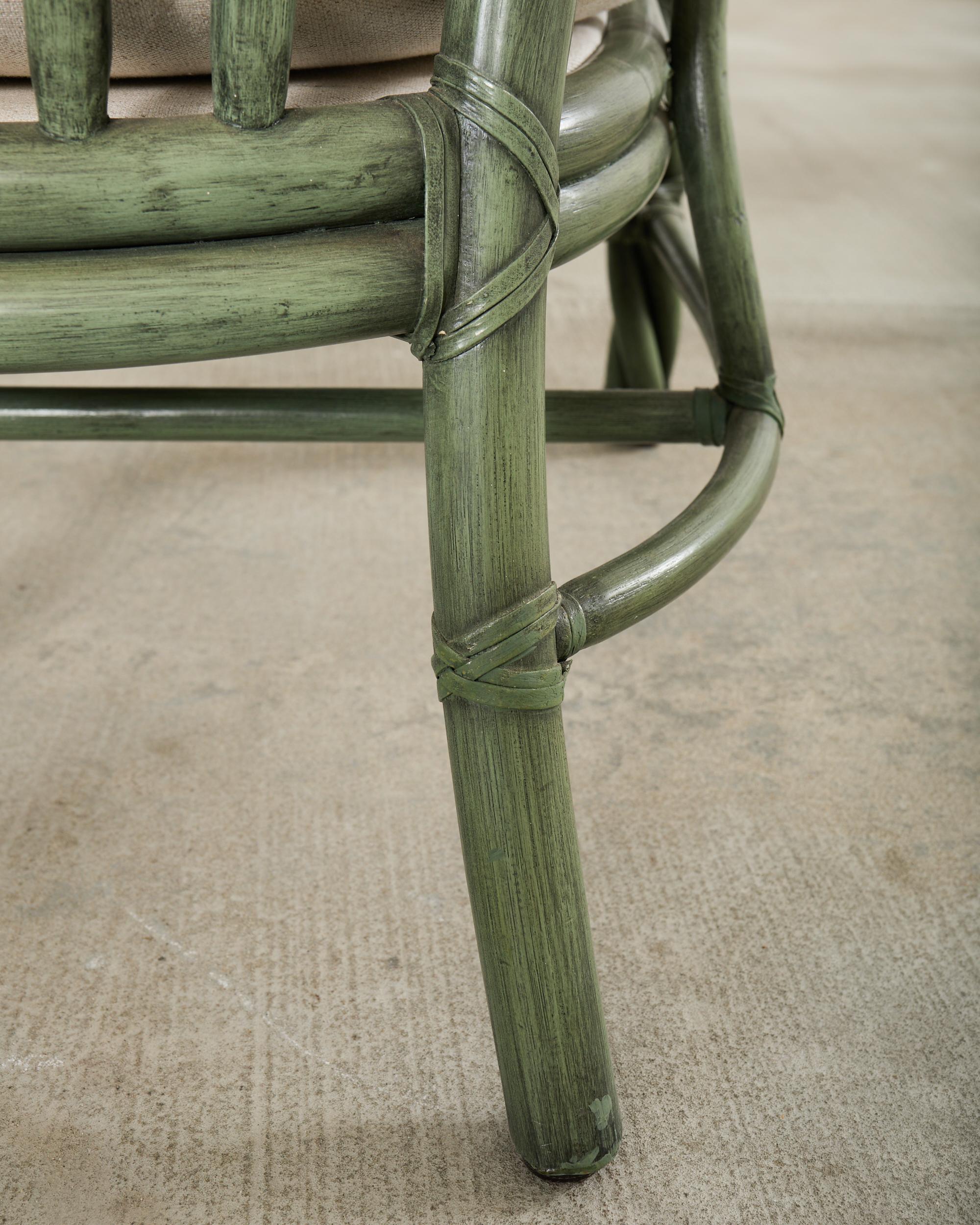McGuire Organic Modern Twisted Rattan Lounge Chair in vendita 12