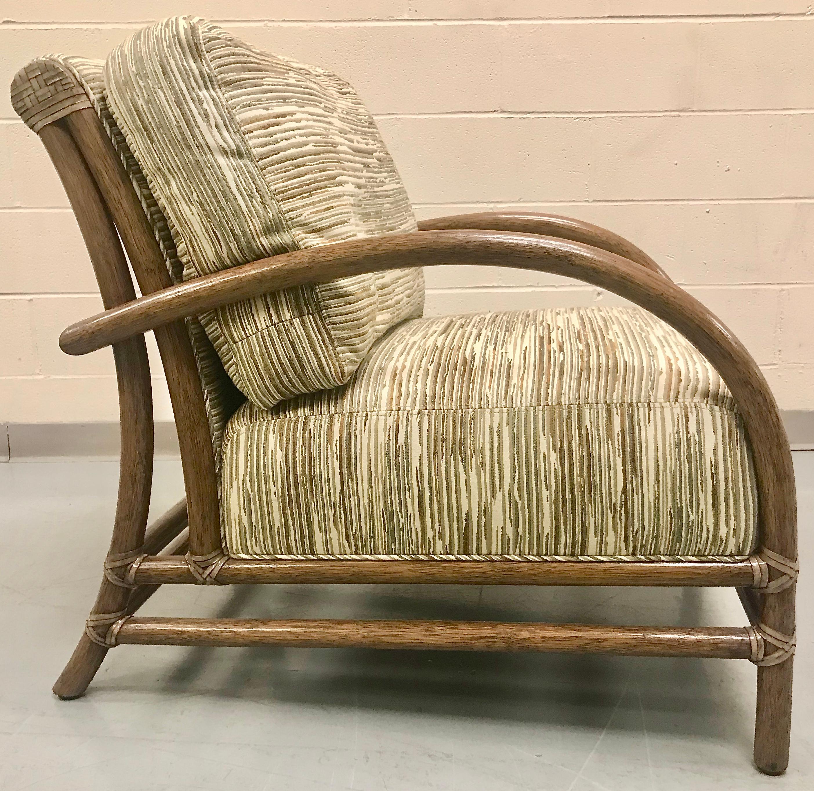 McGuire Pair of Toscana Rattan Lounge Chairs 6