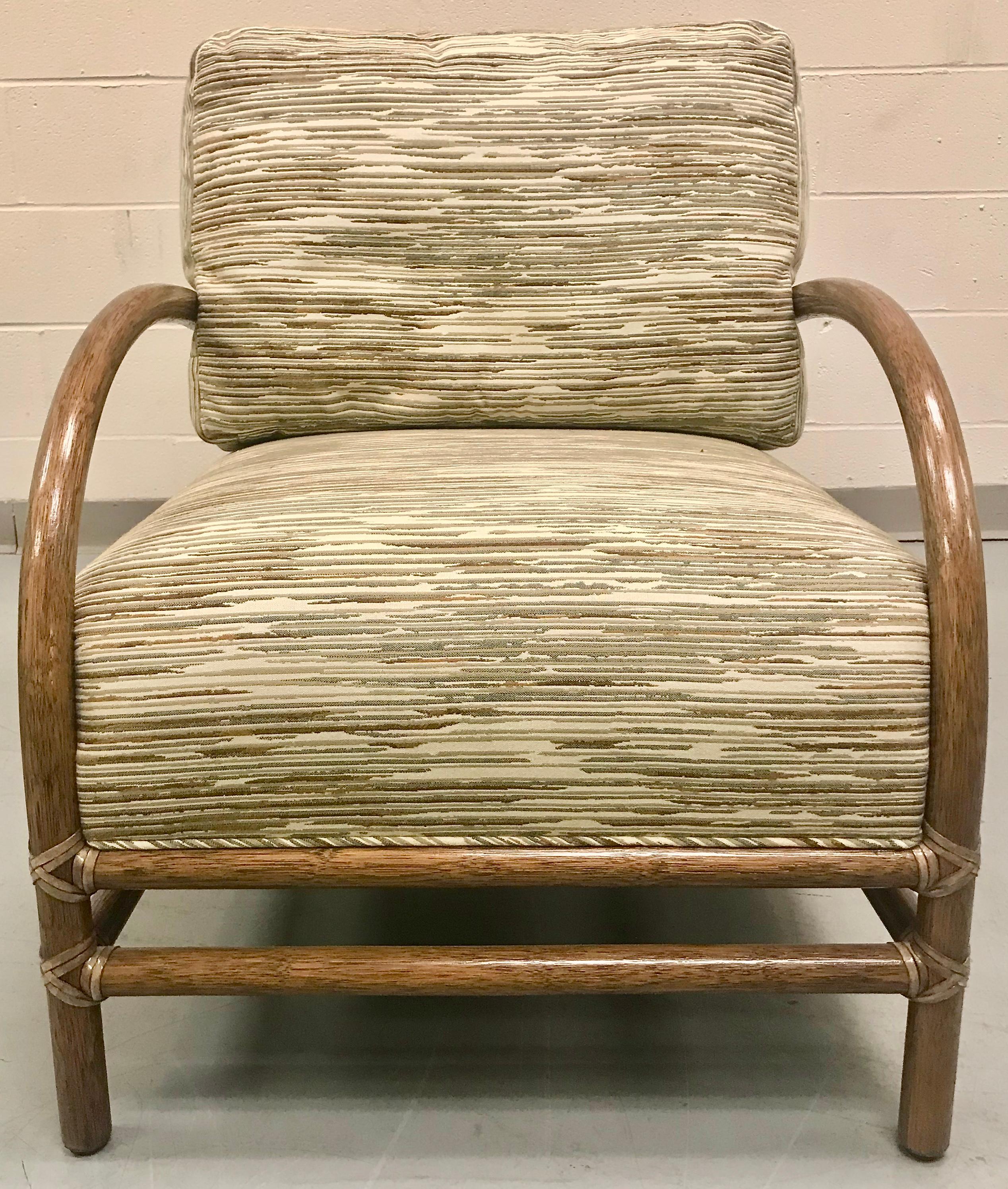 McGuire Pair of Toscana Rattan Lounge Chairs 7