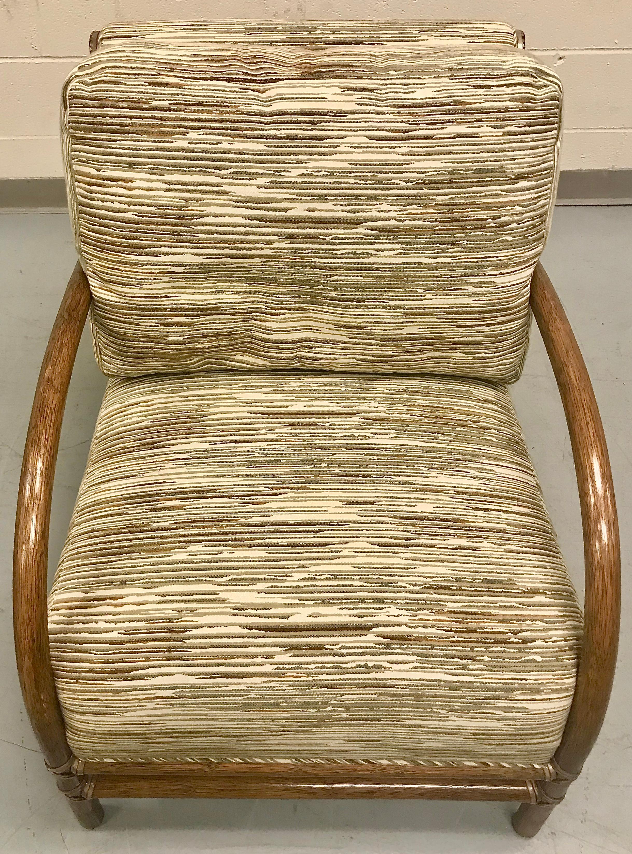 McGuire Pair of Toscana Rattan Lounge Chairs 8