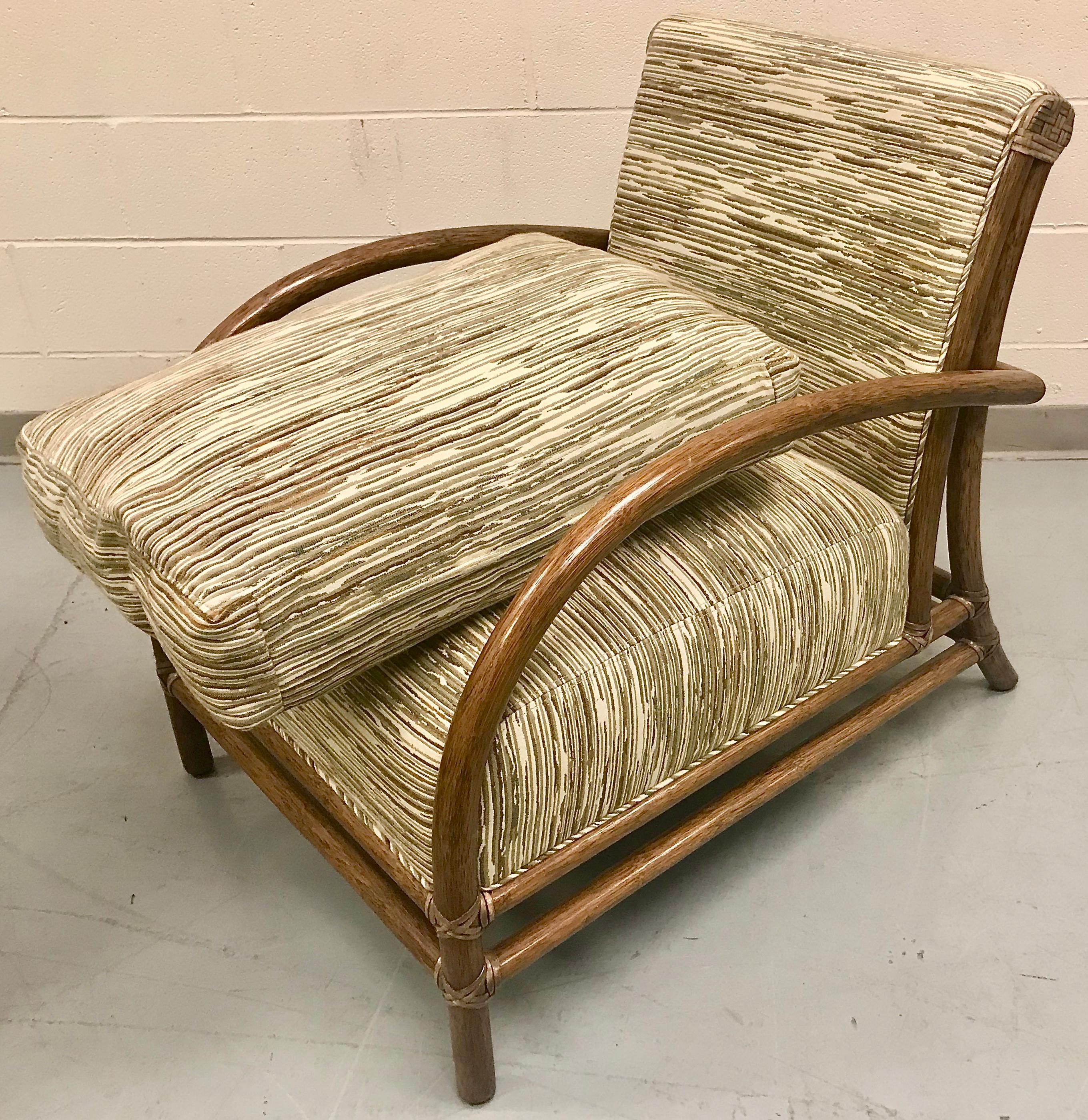 McGuire Pair of Toscana Rattan Lounge Chairs 11