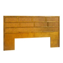 McGuire Queen Size Headboard in Rattan and Cane
