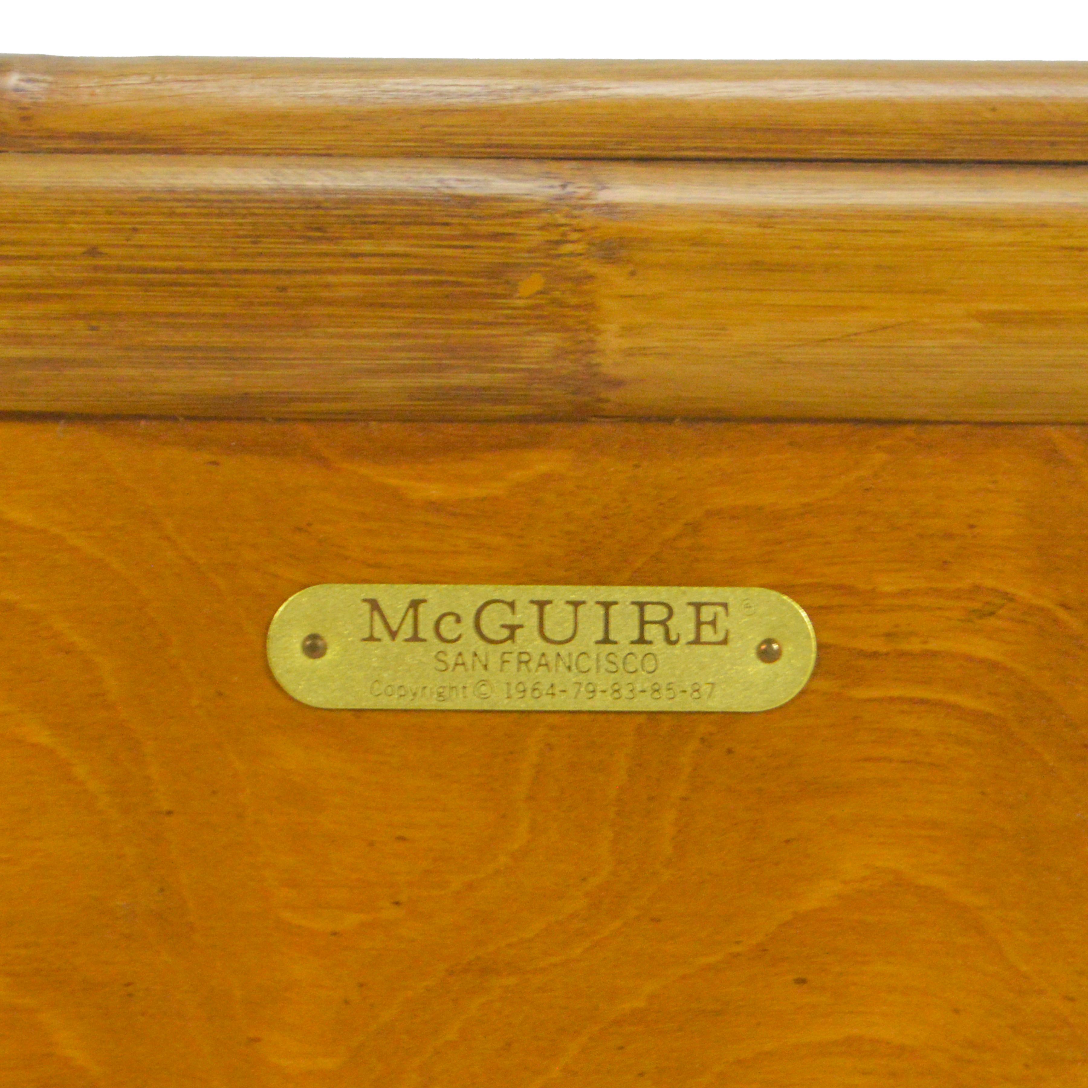 McGuire Kopfteil aus Rattan und Schilfrohr in Queen Size (Ende des 20. Jahrhunderts) im Angebot