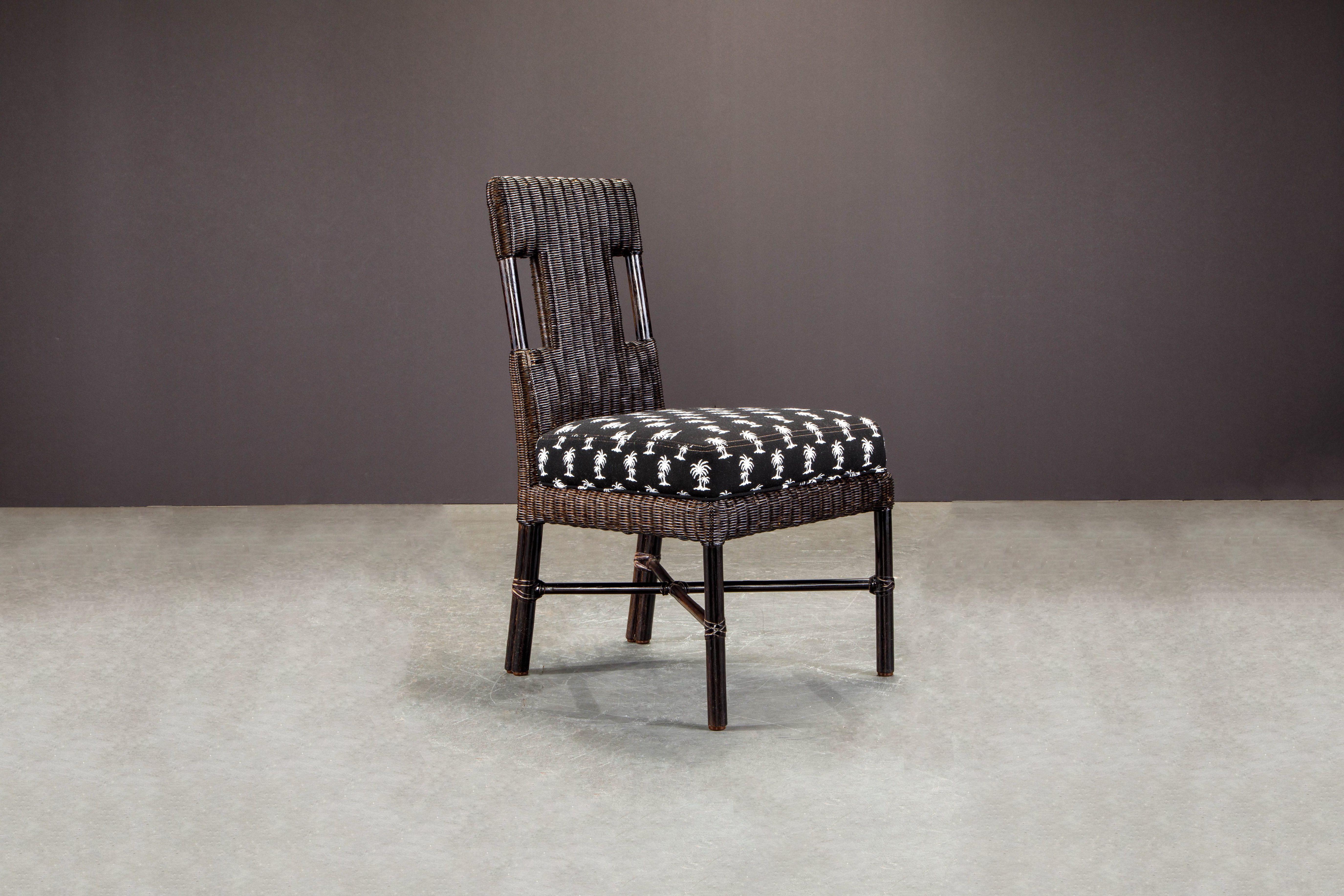 black and white striped dining room chairs