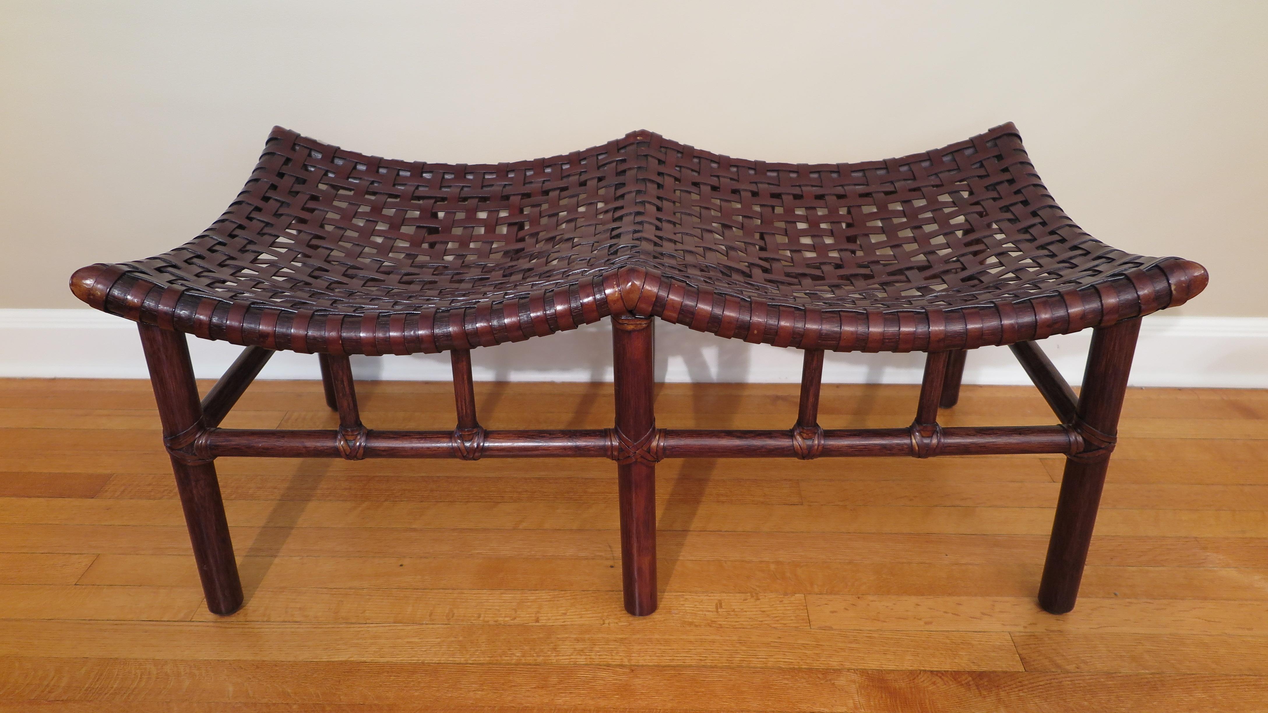 McGuire rattan bench seat. Two-seat bench in very good condition.
Lightly used.
