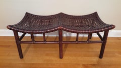 McGuire Rattan Bench