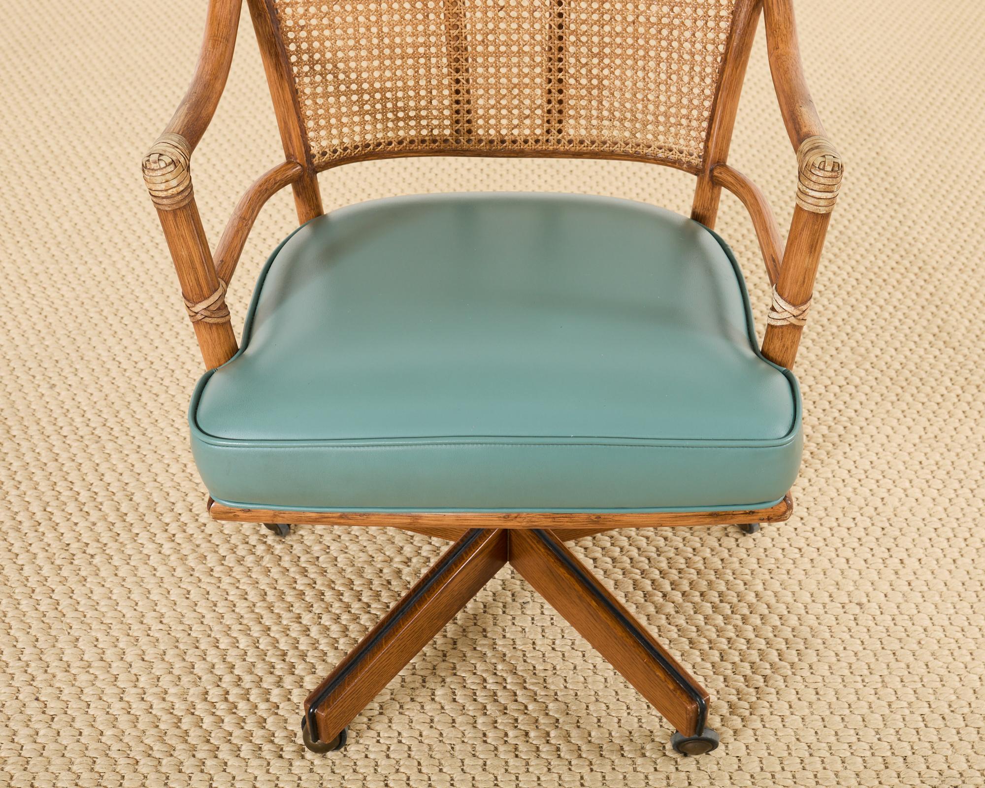 cane desk chair