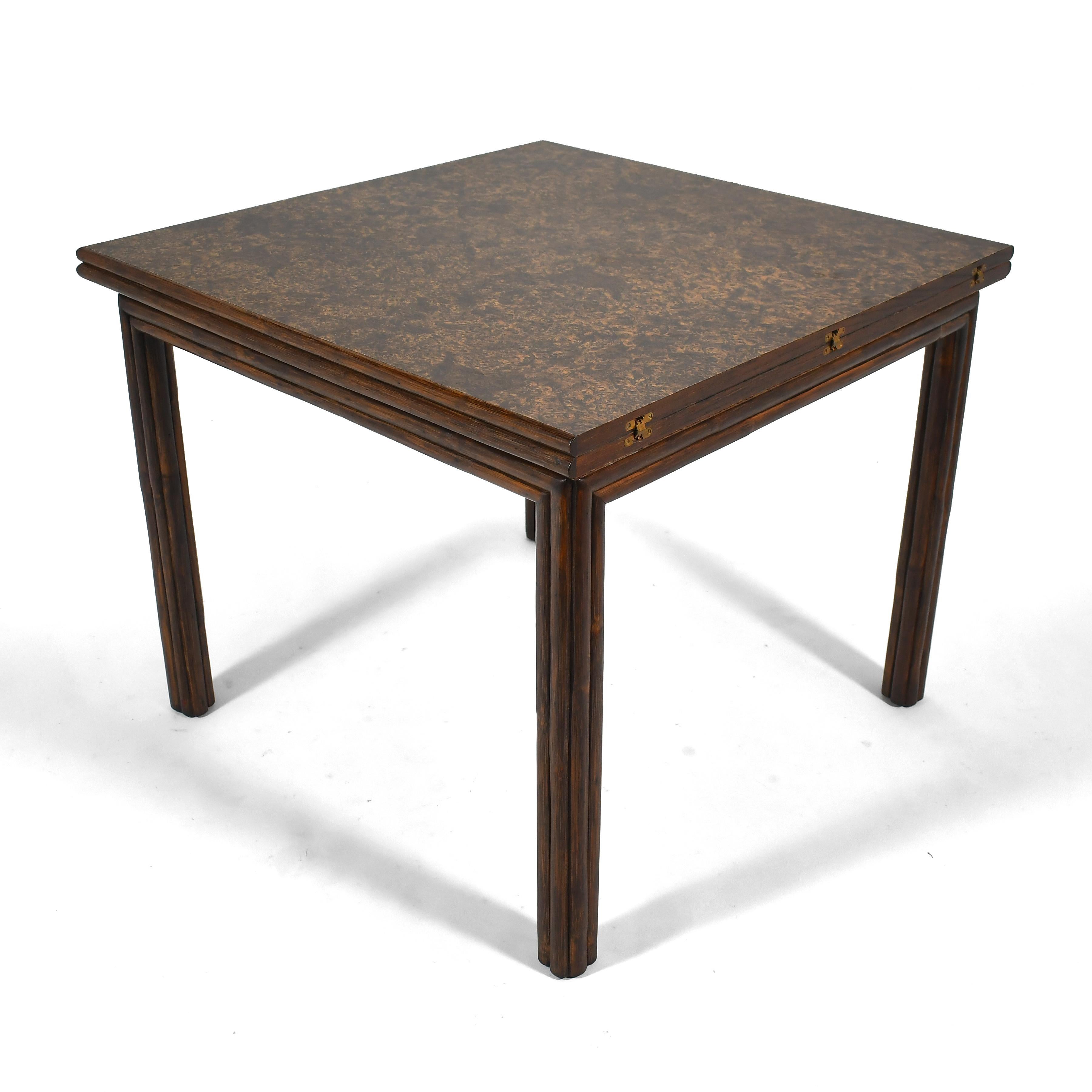 McGuire Rattan Expanding Game/ Dining Table 4