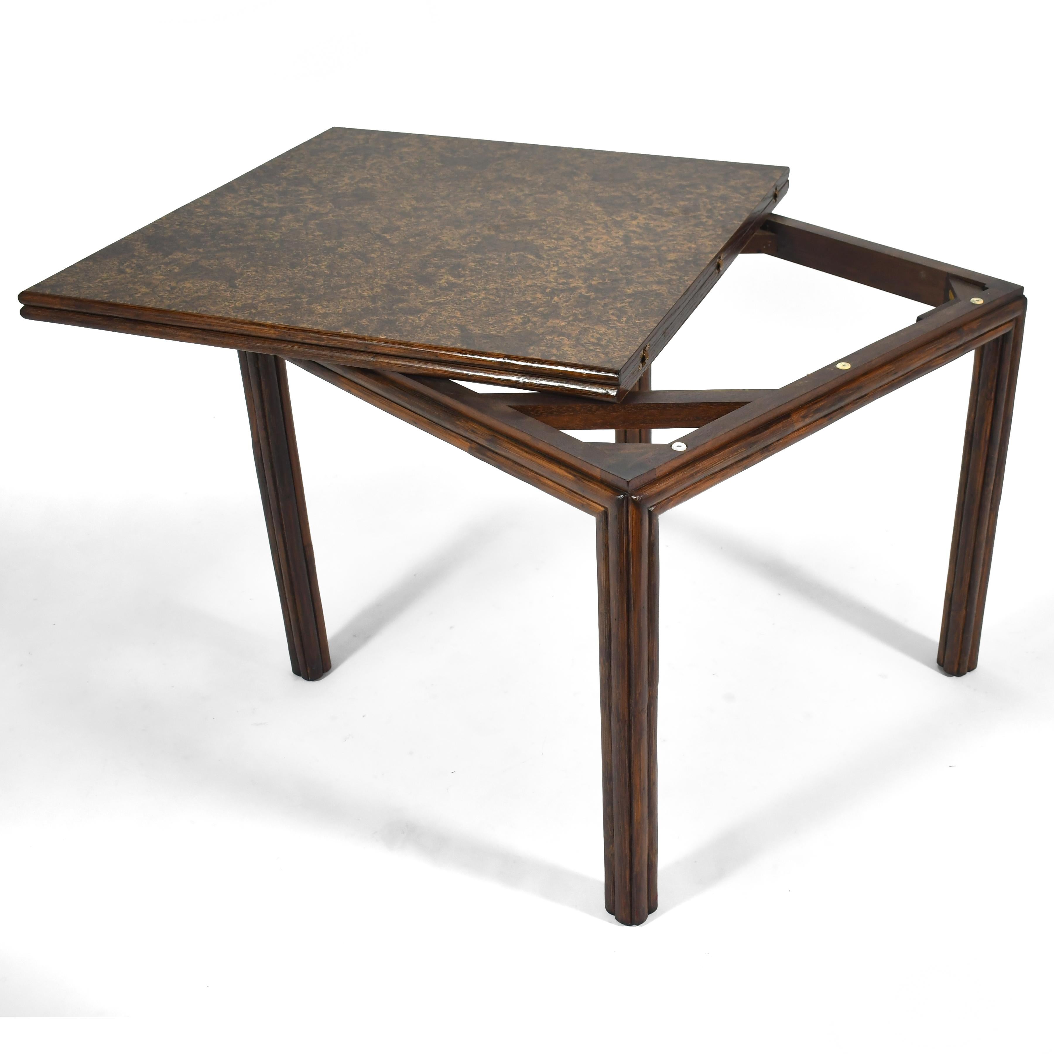 McGuire Rattan Expanding Game/ Dining Table 5