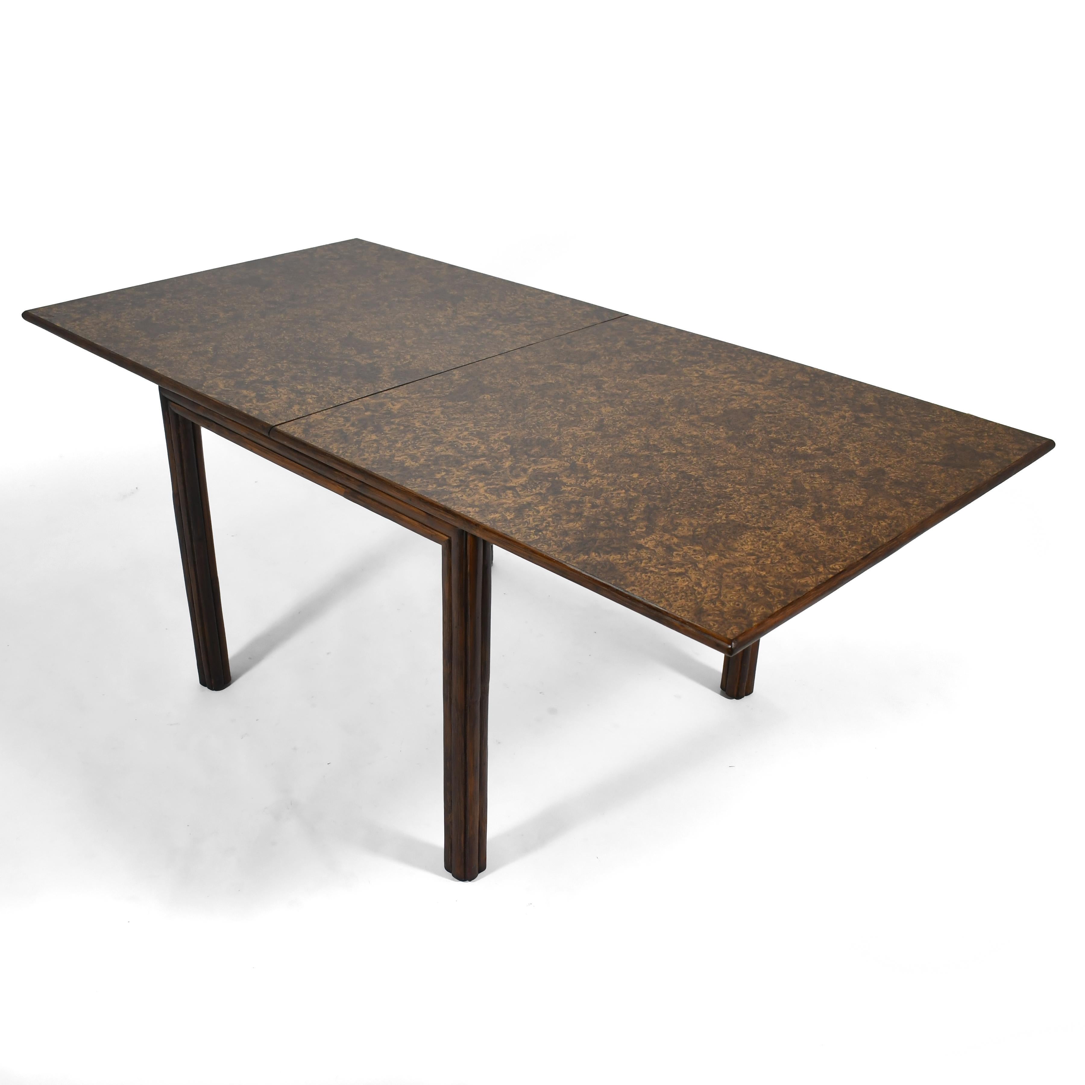 McGuire Rattan Expanding Game/ Dining Table 6