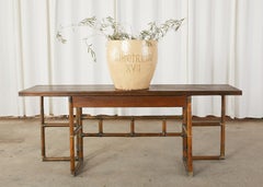 McGuire Rattan Flip-Top Server, Console Table, or Desk