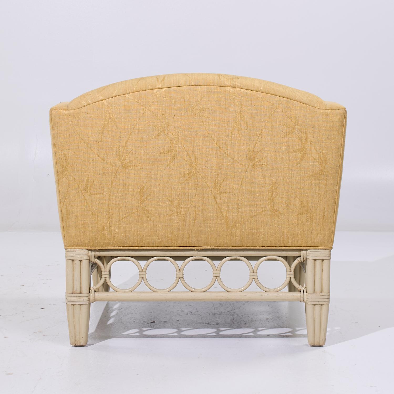 20th Century McGuire Rattan Lounge Chair For Sale