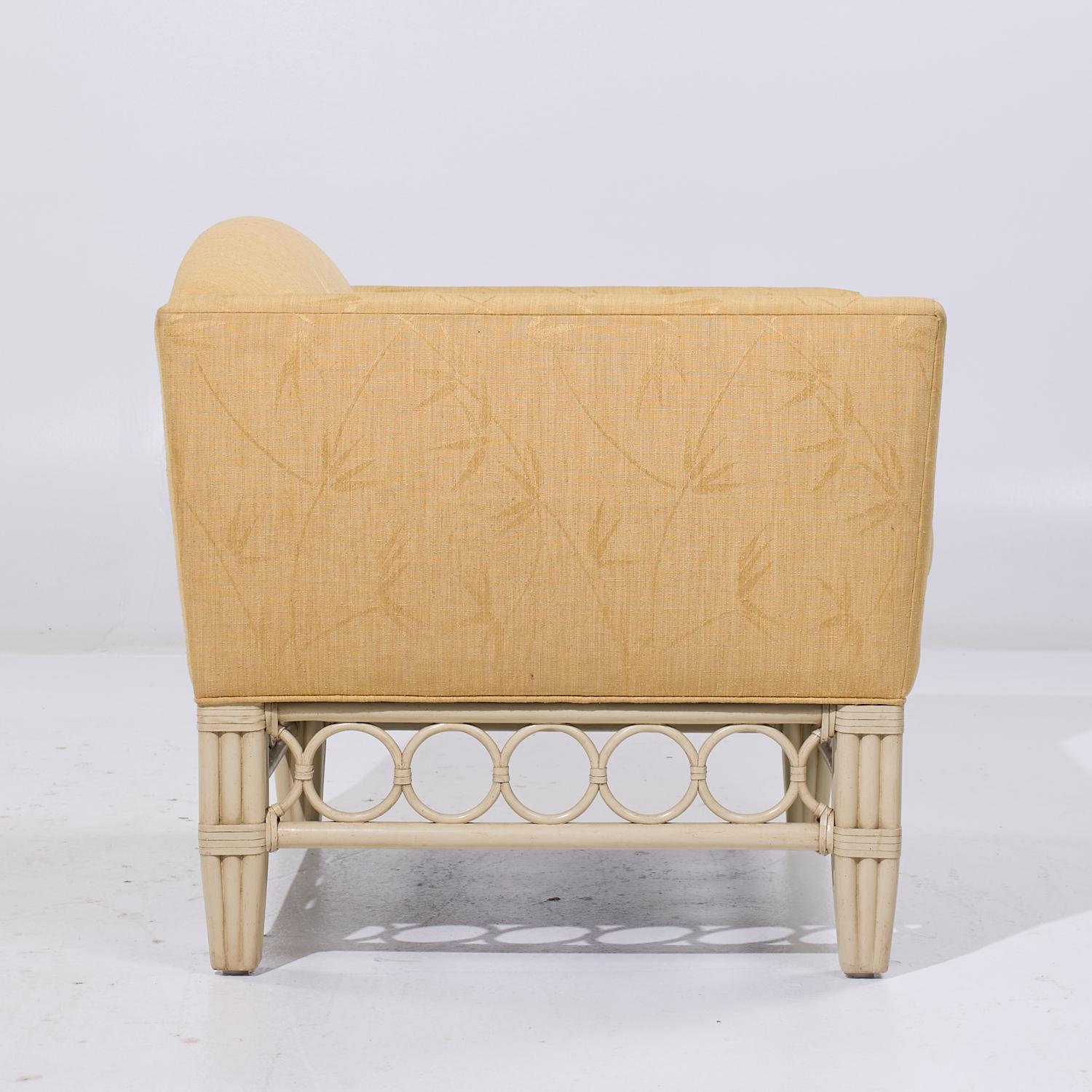 McGuire Rattan Lounge Chair For Sale 1