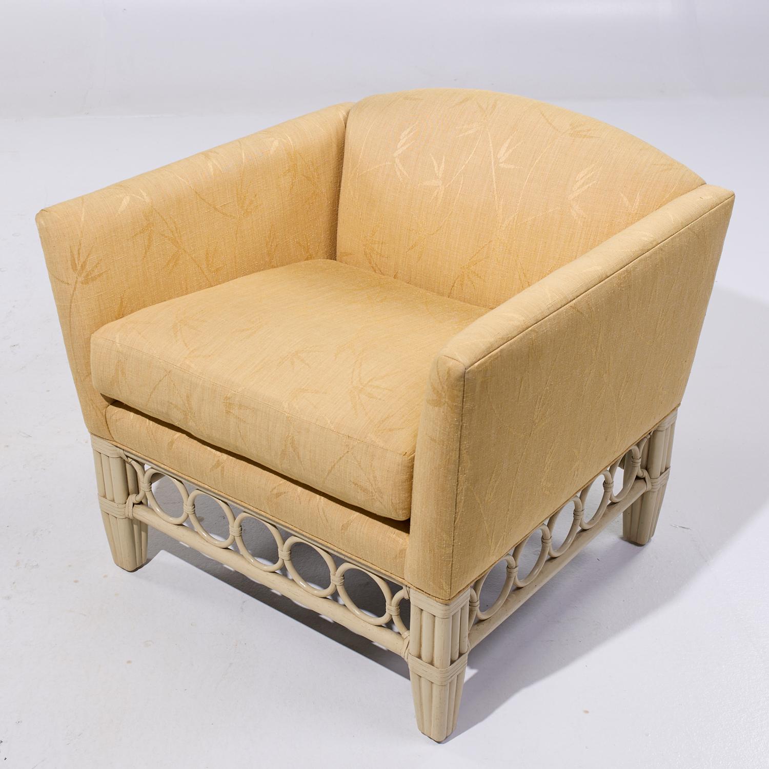 McGuire Rattan Lounge Chair For Sale 2