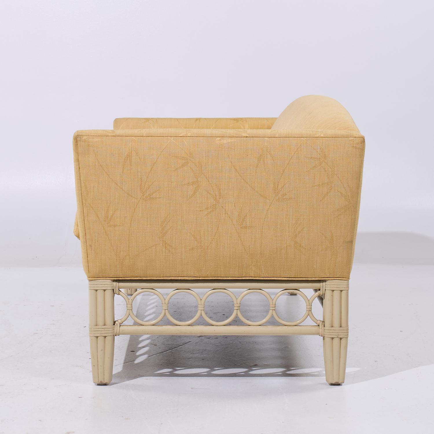 American McGuire Rattan Sofa For Sale