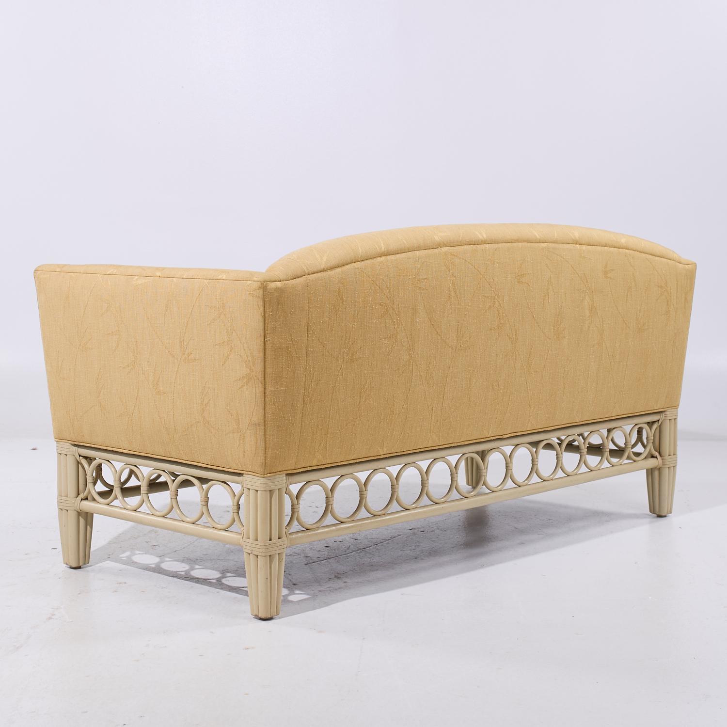McGuire Rattan Sofa In Good Condition For Sale In Countryside, IL