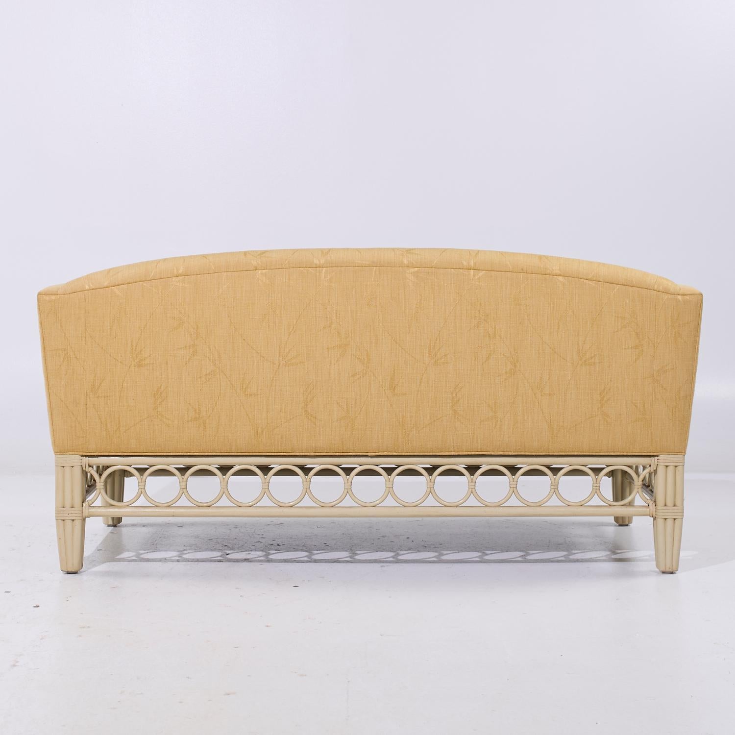 20th Century McGuire Rattan Sofa For Sale