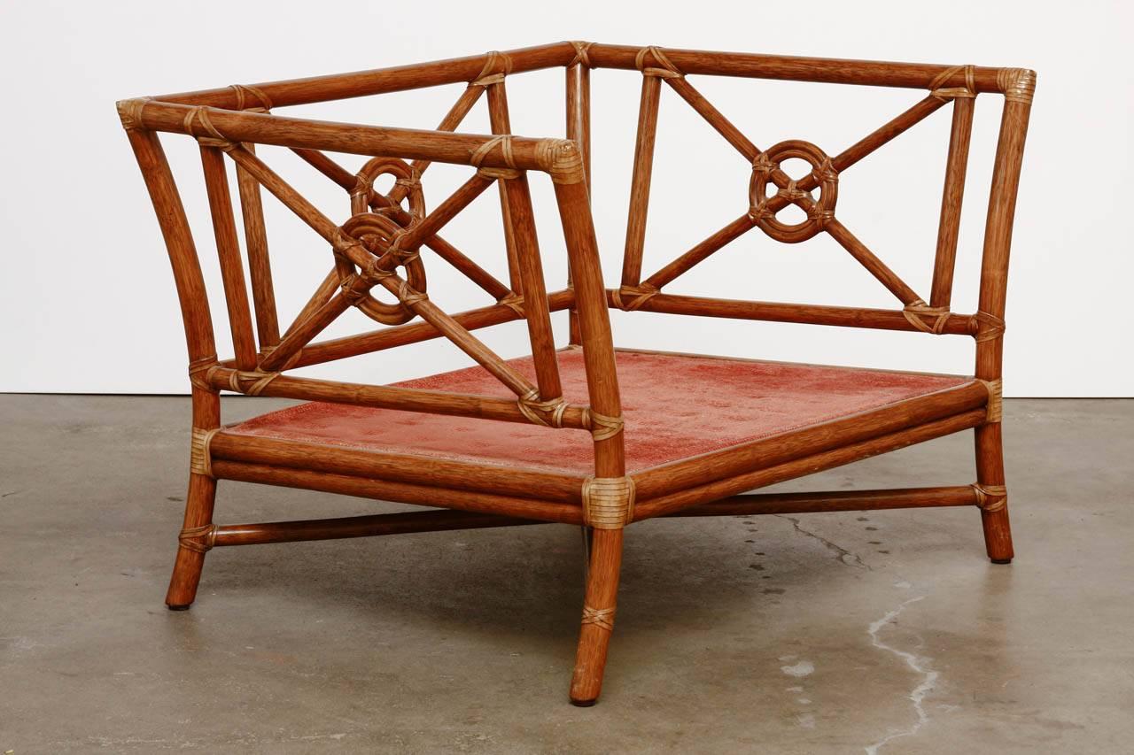 American McGuire Rattan Target Design Lounge Chair