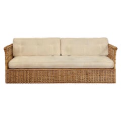 McGuire Rattan-Geflecht-Sofa