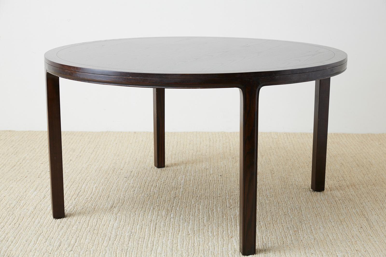 McGuire Round Cerused Oak Dining or Centre Table 1