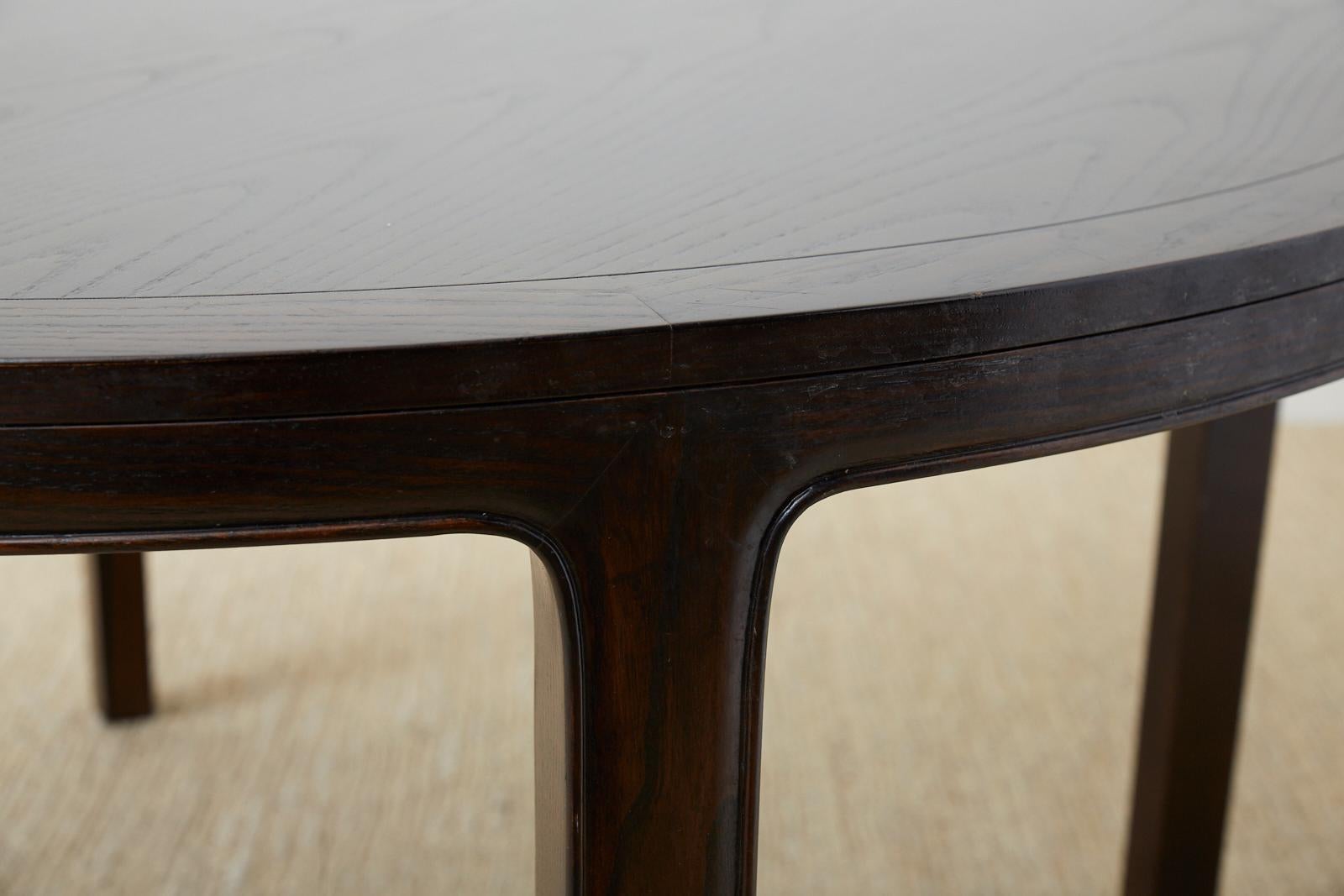 McGuire Round Cerused Oak Dining or Centre Table 5