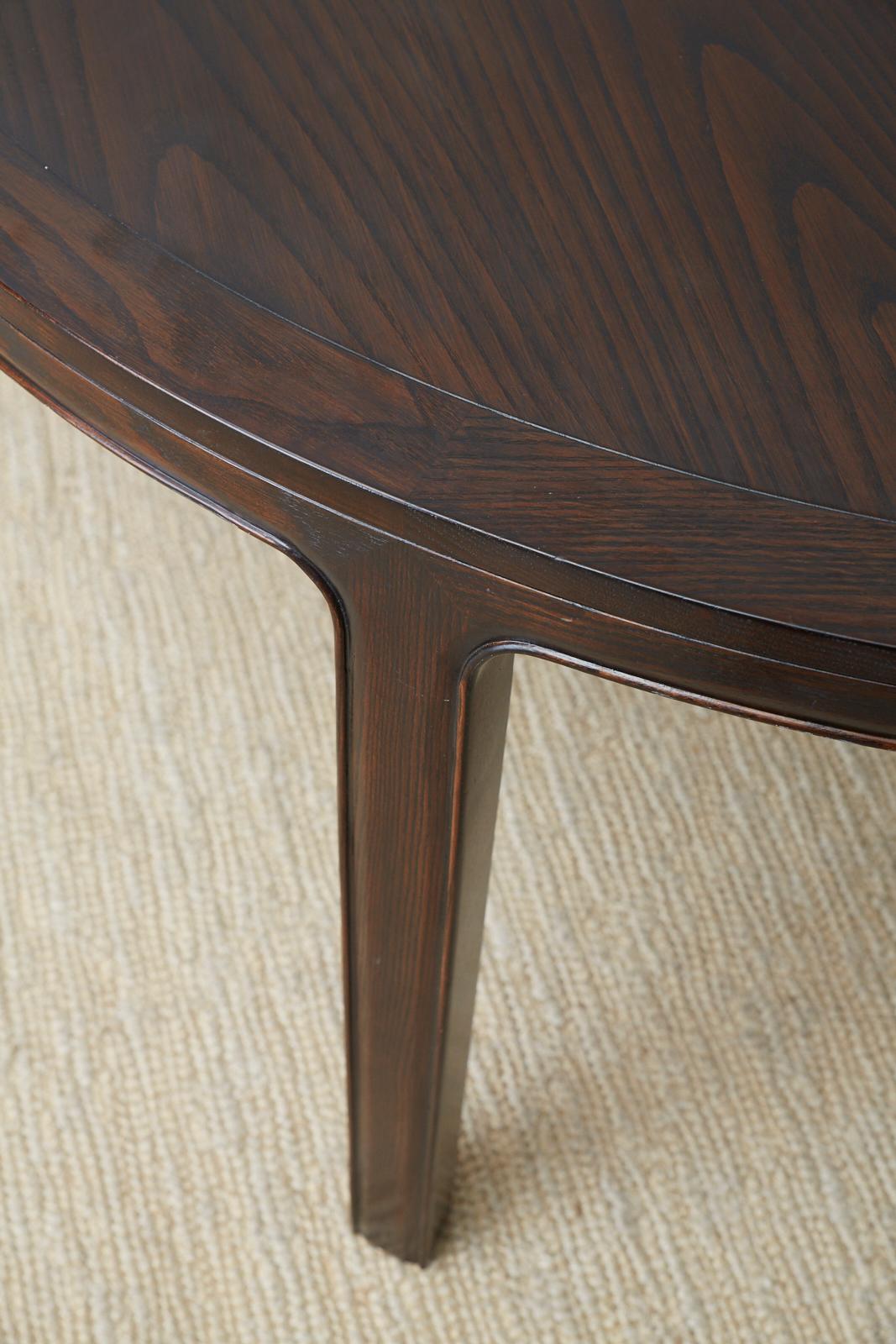 McGuire Round Cerused Oak Dining or Centre Table 8