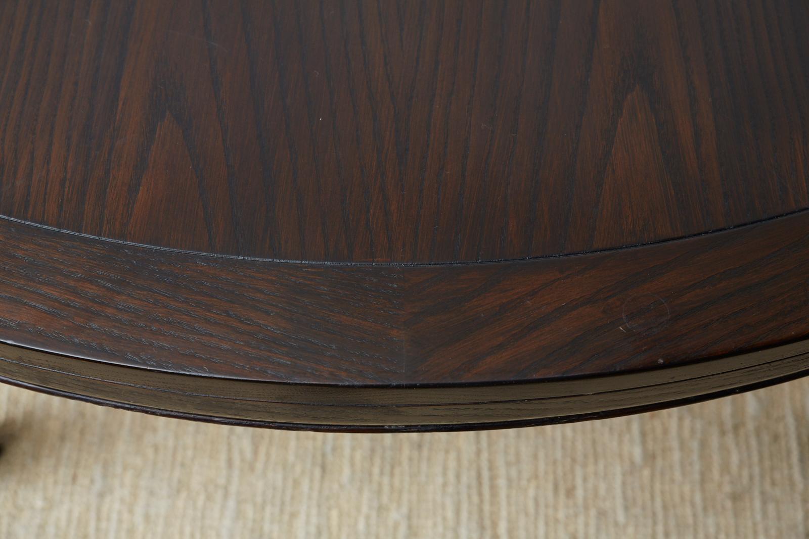McGuire Round Cerused Oak Dining or Centre Table 9