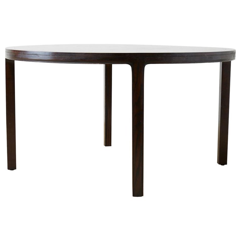 McGuire Round Cerused Oak Dining or Centre Table at 1stDibs