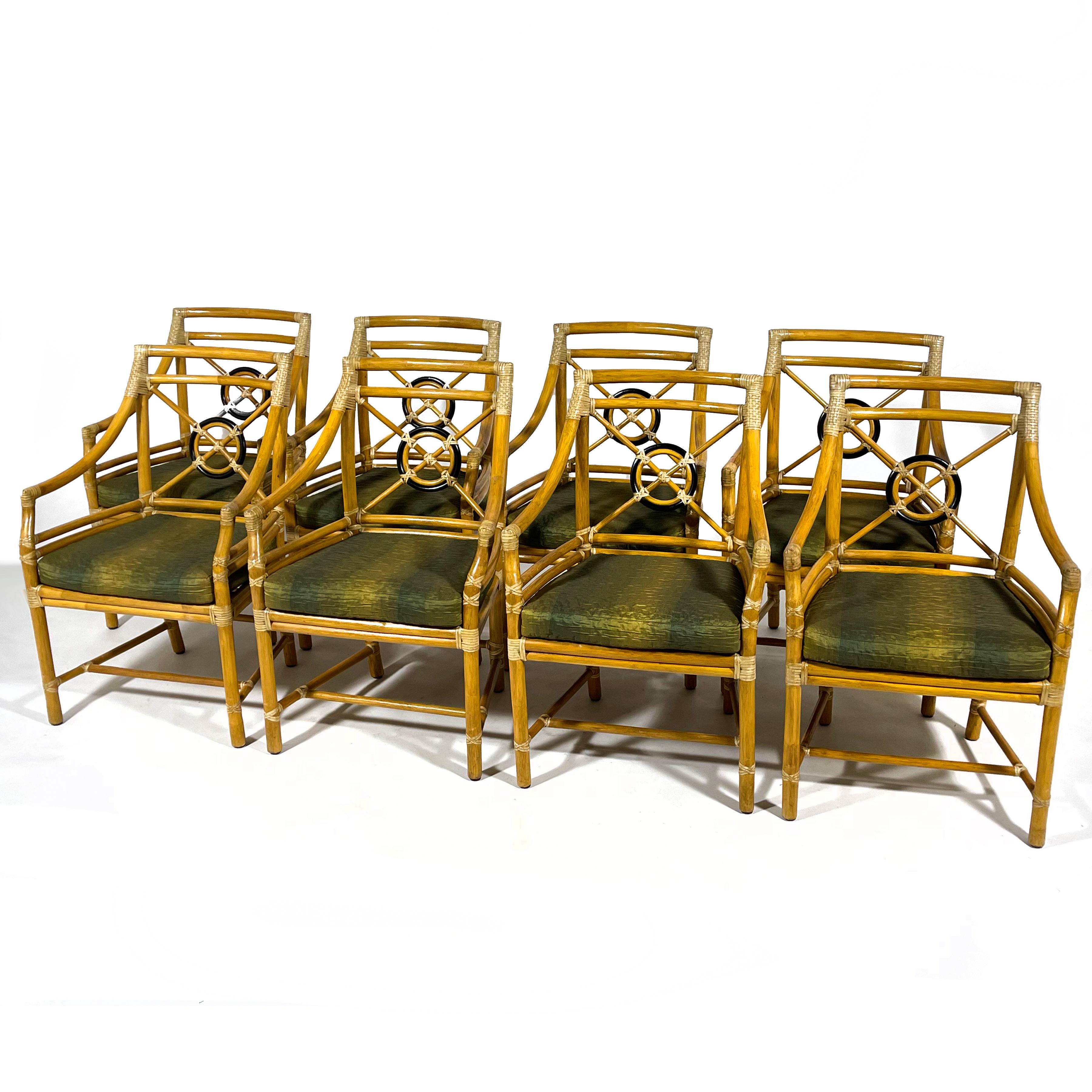 Elinor McGuire designed this model M-59 occasional chair for McGuire of San Fransisco, the company she started with her husband John. Originally named the 