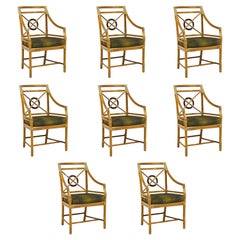 McGuire Set of Eight M-59 "Target" Chairs