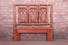 McGuire Style Organic Modern Bamboo Rattan Twin Headboard, circa 1970s