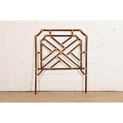McGuire Style Organic Modern Bamboo Rattan Twin Headboard, Circa 1970s