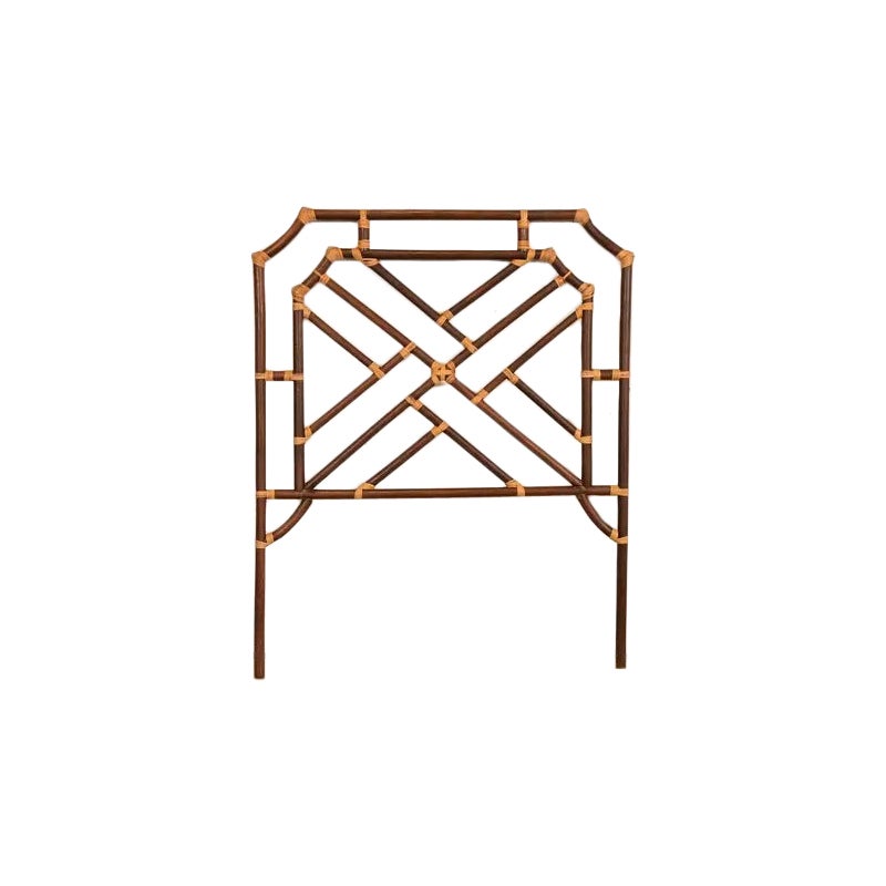 Cabecero moderno orgánico de ratán de bambú estilo McGuire, años 70