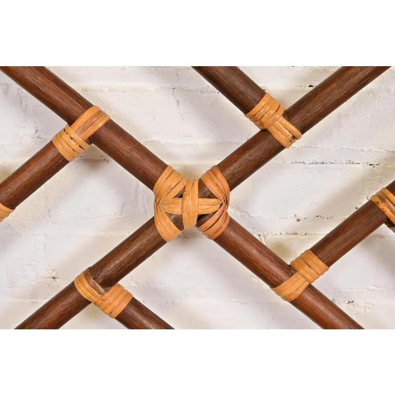 McGuire Style Organic Modern Bamboo Rattan Twin Headboards, Pair en vente 1