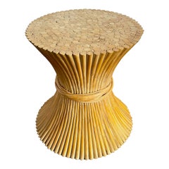 McGuire Style Sheaf of Wheat Dining Table Base