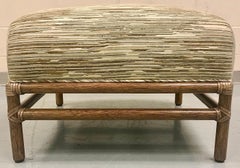 McGuire Toscana Rattan Square Ottoman