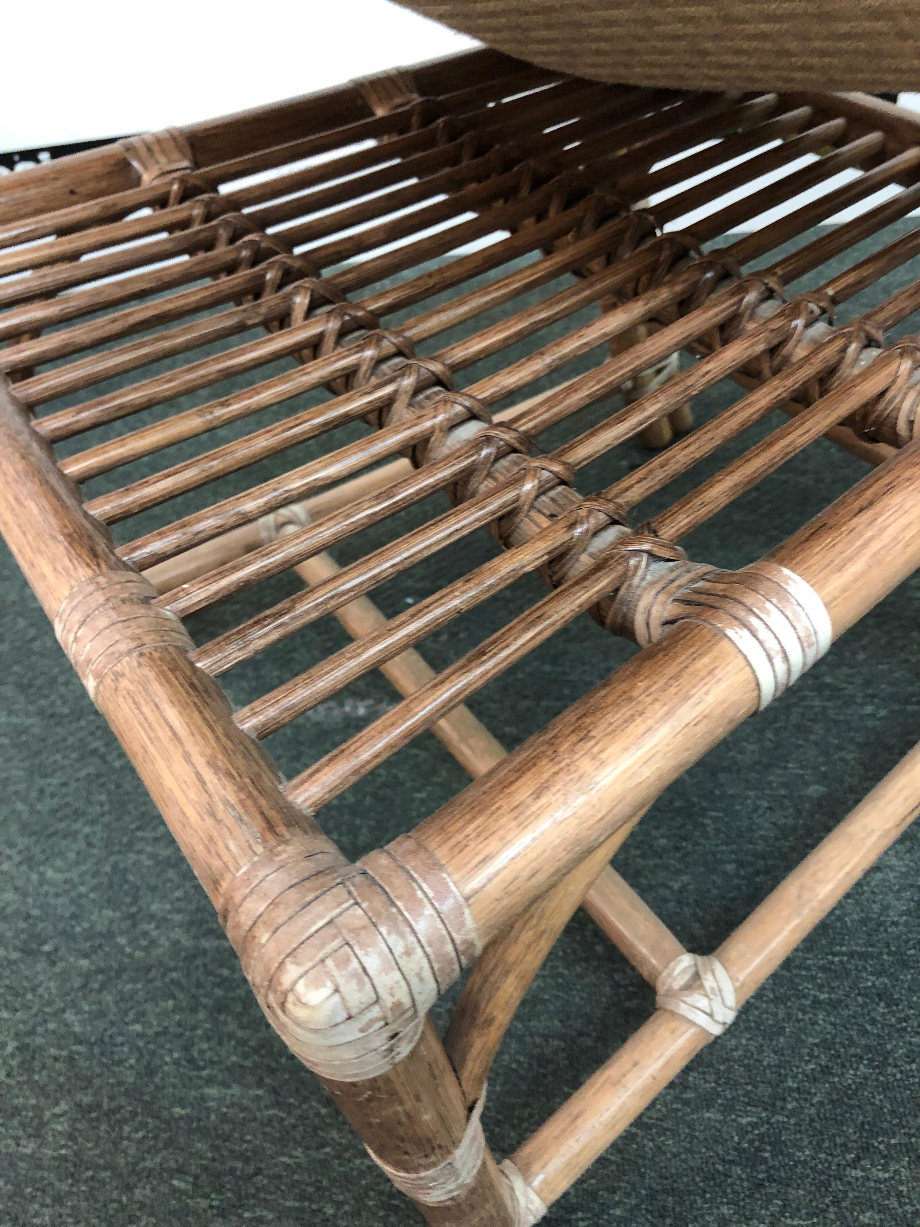 20th Century McGuire Vintage Bamboo Dining Chairs, Set of Ten For Sale