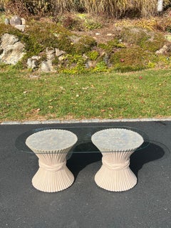 McGuire Wheat Chaff Coastal Rattan Coffee table