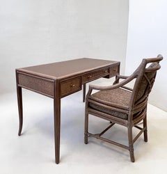 McGuire Whitewash Oak  Writing Desk and Chair