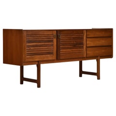 Used McIntosh Louvred Door Teak Mid-Century Sideboard