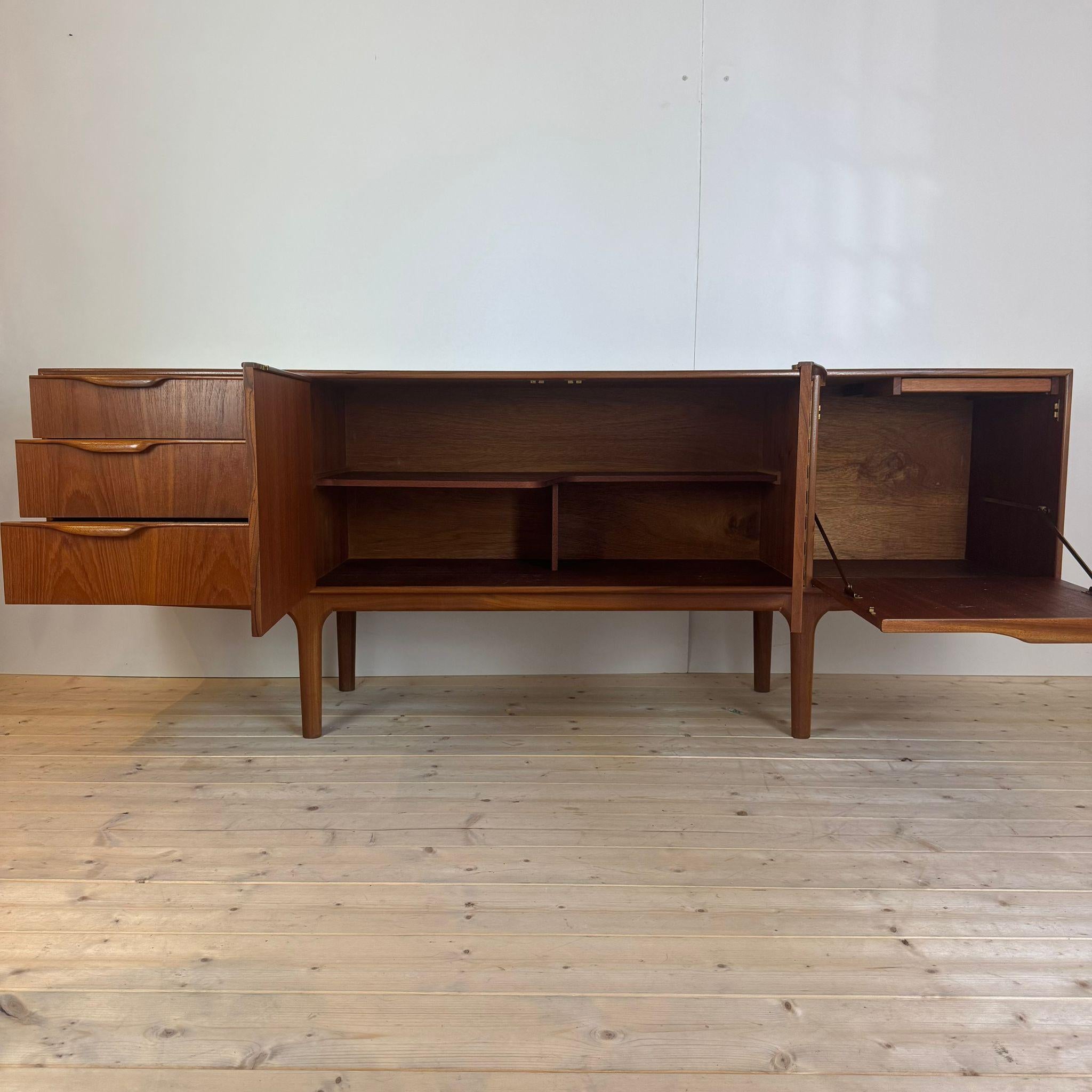 British McIntosh vintage sideboard, Scotland 1960s For Sale