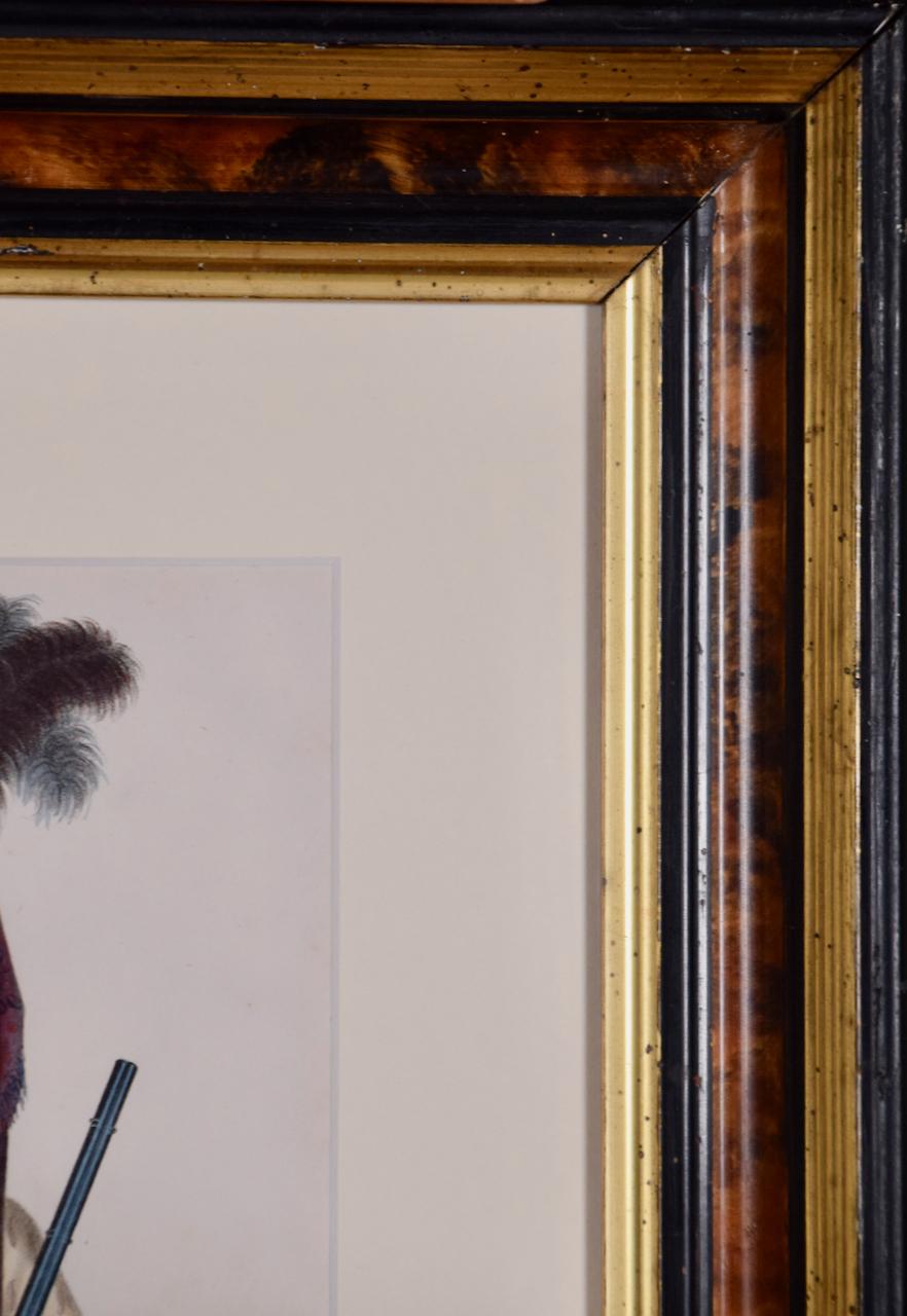 Billy Bowlegs, Seminole : Encadré Original McKenney, Lithographie colorée à la main en vente 1