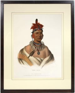 Group of Six Native American Chiefs and Warriors.