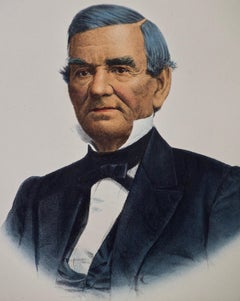Original Hand Colored McKenney & Hall Engraving "John Ross, A Cherokee Chief"