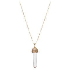 Used Mckenzie Liautaud Diamond Accent 14 kt Gold Magic Cupola Necklace 