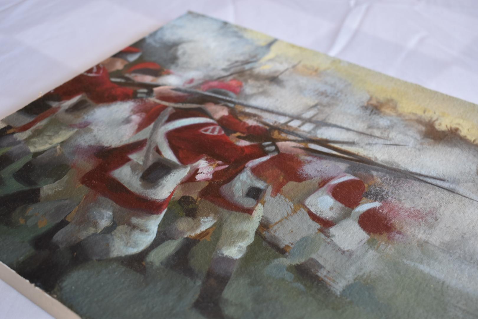 Battle At Dawn - Painting Realismo americano di McKenzie West
