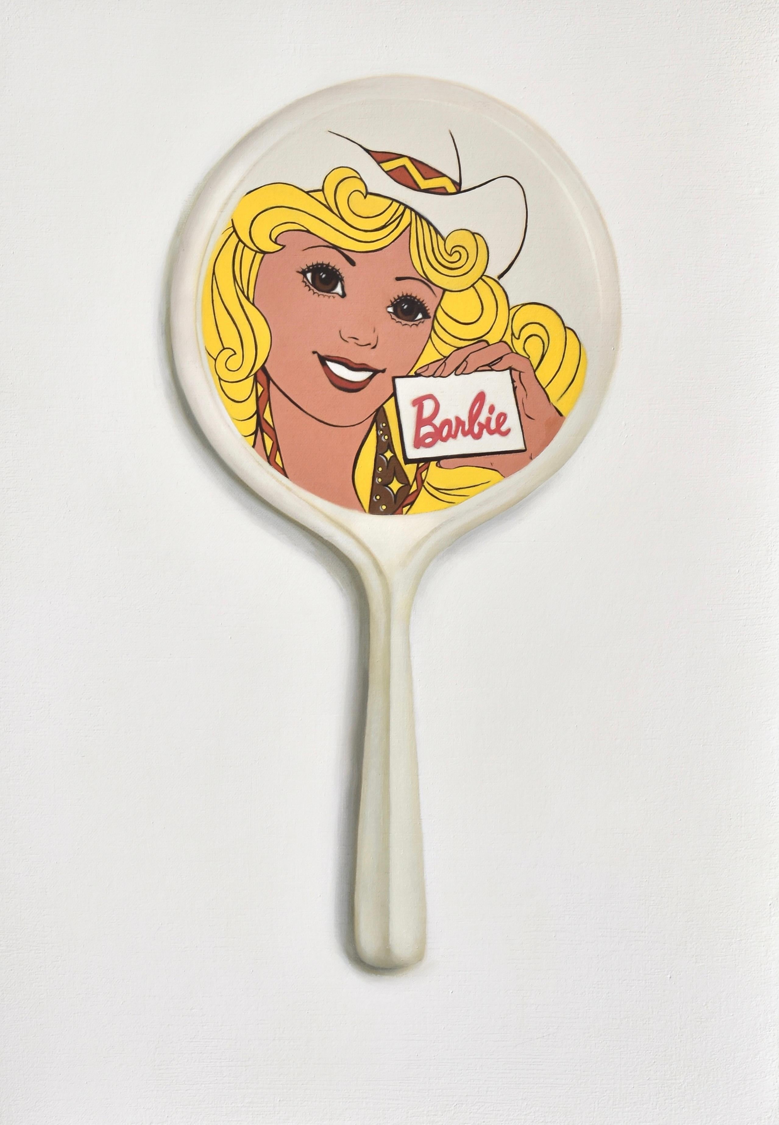 McKenzie West Still-Life Painting – Cowgirl Barbie 1980