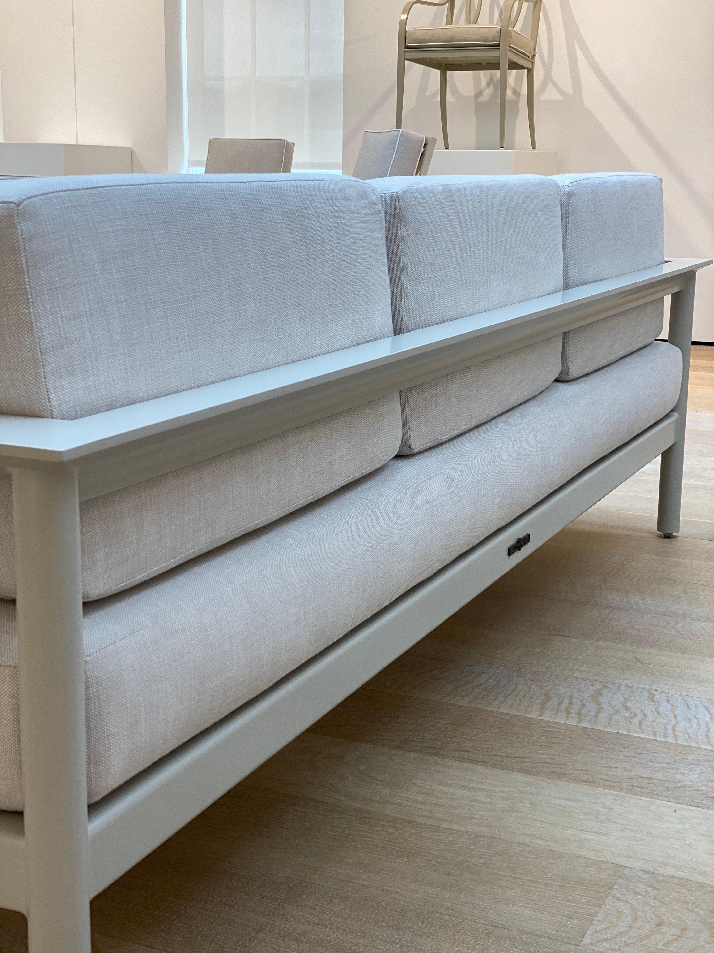 Aluminum Couper Sofa, Outdoor Garden Furniture by McKinnon and Harris