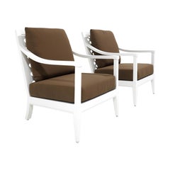 Pair of duVal Club Chairs, Outdoor Garden Furniture by McKinnon and Harris