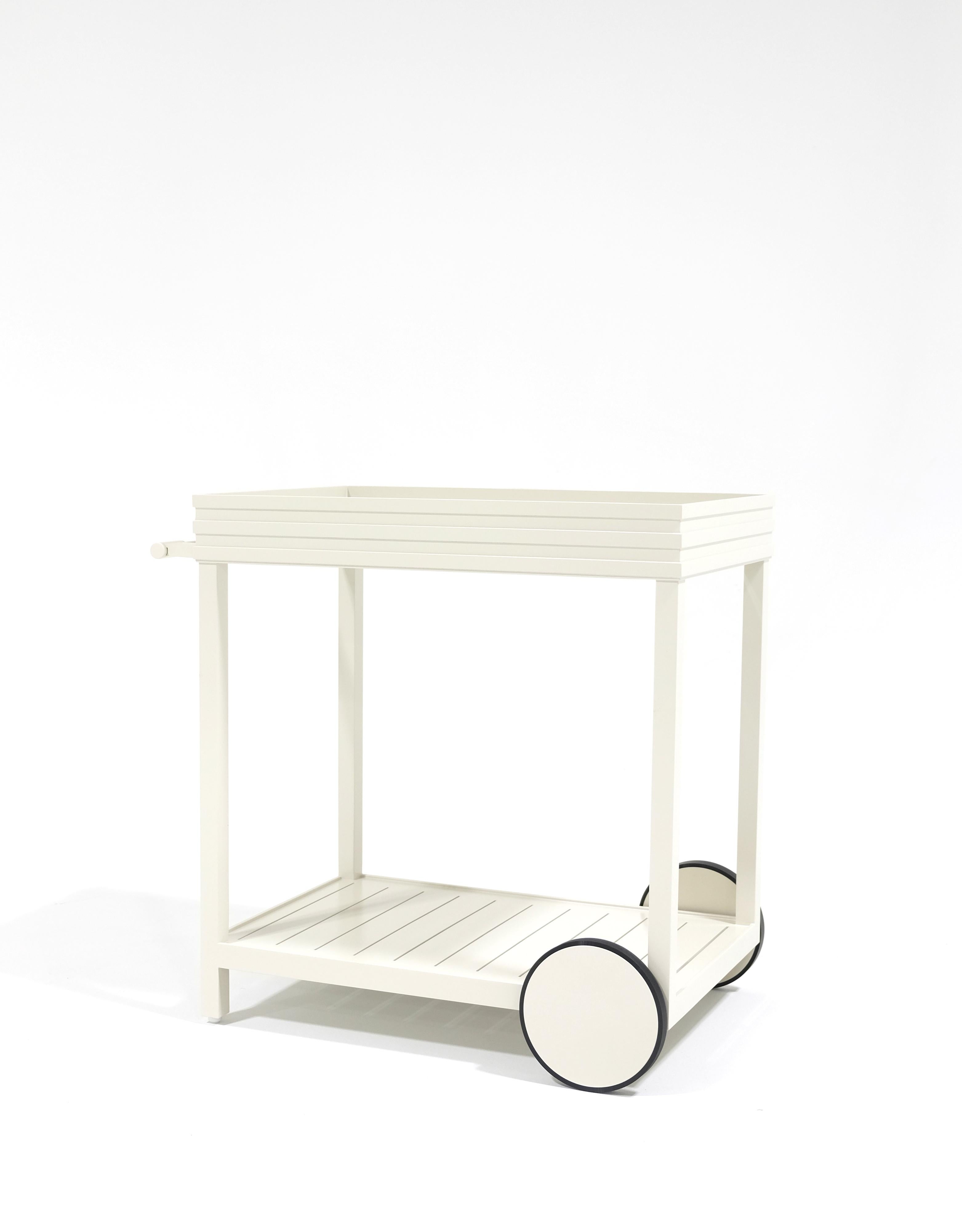 Powder-Coated Perrow Drinks Cart, Outdoor Garden Furniture by McKinnon and Harris 